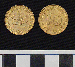 Thumbnail of Coin: Federal Republic of Germany, West Germany, 10 Pfennig (1984.16.0262)