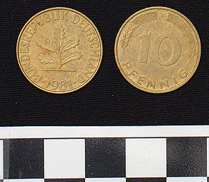 Thumbnail of Coin: Federal Republic of Germany, West Germany, 10 Pfennig (1984.16.0266)