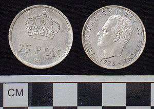 Thumbnail of Coin: Spain 25 Pesetas (1984.16.0280)