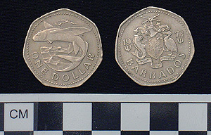 Thumbnail of Coin: Barbados, One Dollar (1984.16.0291)