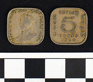 Thumbnail of Coin: British Ceylon, 5 Cents (1984.16.0296)
