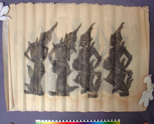 Thumbnail of Rubbing from Temple Relief: Musicians (2012.07.0003)