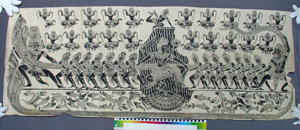 Thumbnail of Rubbing of Khmer Temple Relief: Churning of the Ocean of Milk (2012.07.0012)