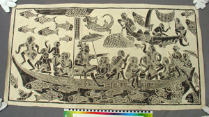 Thumbnail of Rubbing of Khmer Temple Relief:  Royal Barge (2012.07.0013)