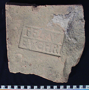 Thumbnail of Stamped Brick Fragment (1900.11.0039)