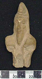Thumbnail of Votive Male Figurine Fragment: Head and Torso (1900.53.0008)