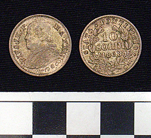 Thumbnail of Coin: 10 Soldi Papal States (1900.61.0132)