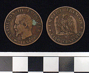 Thumbnail of Coin: France 5 Centimes (1900.61.0152)