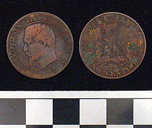 Thumbnail of Coin: France 5 Centimes (1900.61.0157)