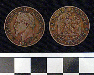 Thumbnail of Coin: France 5 Centimes (1900.61.0161)