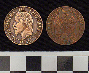 Thumbnail of Coin: France 5 Centimes  (1900.61.0163)