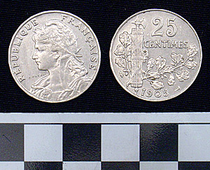 Thumbnail of Coin: France 25 Centimes (1900.61.0165)