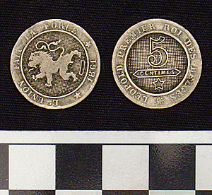 Thumbnail of Coin: Kingdom of Belgium, 5 Centimes (1900.61.0171)