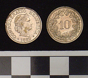 Thumbnail of Coin: Switzerland 10 Centimes (1900.61.0188)
