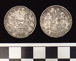Thumbnail of Coin: Spain 2 Pesatas (1900.61.0201)