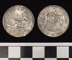 Thumbnail of Coin: Spain 2 Pesatas (1900.61.0209)