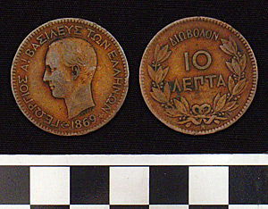 Thumbnail of Coin: Greece 10 Lepta (1900.61.0227)