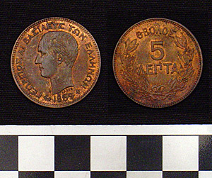 Thumbnail of Coin: Greece 5 Lepta (1900.61.0229)