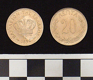 Thumbnail of Coin: Greece 20 Lepta (1900.61.0234)