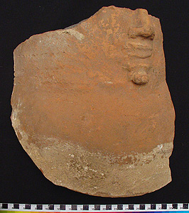 Thumbnail of Coffin Lid  Fragment: Human Face (1912.01.0034)