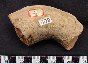 Thumbnail of Rhodian Amphora Handle Fragment (1915.03.0023A)