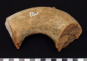 Thumbnail of Rhodian Amphora Handle Fragment (1915.03.0030)