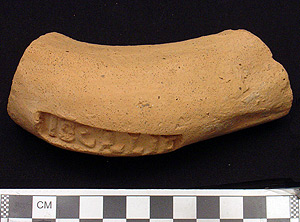 Thumbnail of Rhodian Amphora Handle Fragment (1915.03.0033)