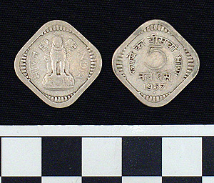 Thumbnail of Coin: Republic of India, 5 Paise (1970.07.0002)