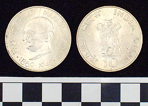 Thumbnail of Coin: Republic of India, 10 Rupees (1970.07.0003)