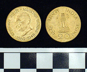 Thumbnail of Coin: Republic of India, 20 Paise (1970.07.0010)