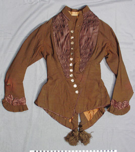 Thumbnail of Dress Jacket: Probably a Mourning Dress Jacket (1974.03.0014A)
