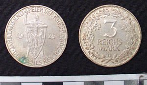 Thumbnail of Coin: Deutsches Reich, Weimar Repblic, 3 Reichsmarks  (1984.16.0064)