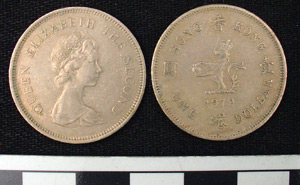 Thumbnail of Coin: British Crown Colony of Hong Kong, 1 Dollar (1984.16.0097)
