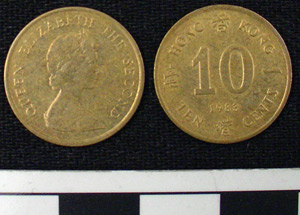 Thumbnail of Coin: British Crown Colony of Hong Kong, 10 Cents (1984.16.0102)