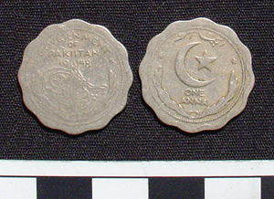 Thumbnail of Coin: Dominion of Pakistan, 1 Anna (1984.16.0117)