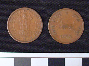 Thumbnail of Coin: Republic of India, 1 Pice (1984.16.0125)
