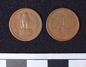 Thumbnail of Coin: Republic of India, 1 Pice (1984.16.0129)