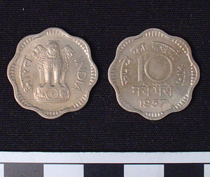 Thumbnail of Coin: Republic of India, 10 Annas (1984.16.0135)