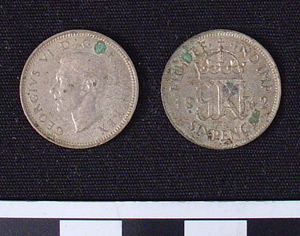 Thumbnail of Coin: British India or  Great Britain, 6 Pence (1984.16.0145)