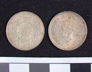 Thumbnail of Coin: British India, 1/4 Rupee (1984.16.0148)
