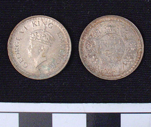 Thumbnail of Coin: British India, 1/4 Rupee (1984.16.0149)