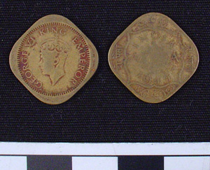 Thumbnail of Coin: British India, 1/2 Anna, Square (1984.16.0154)