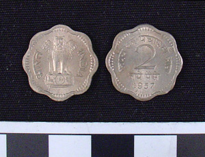 Thumbnail of Coin: Republic of India, 2 Annas (1984.16.0166)