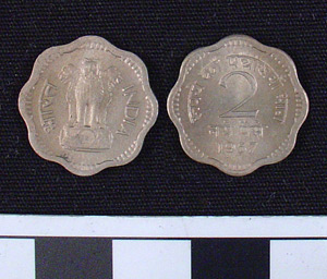 Thumbnail of Coin: Republic of India, 2 Annas (1984.16.0167)