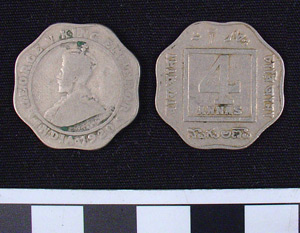 Thumbnail of Coin: British India, 4 Annas (1984.16.0169)