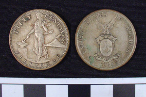 Thumbnail of Coin: U.S. Commonwealth of Philippines, 50 Centavos (1984.16.0171)
