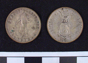 Thumbnail of Coin: U.S. Commonwealth of Philippines, 20 Centavos (1984.16.0172)