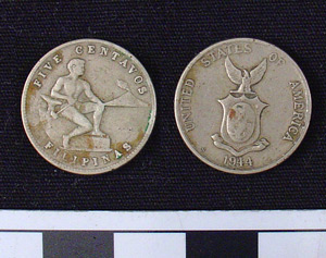 Thumbnail of Coin: U.S. Commonwealth of Philippines, 5 Centavos (1984.16.0175)