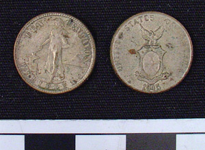 Thumbnail of Coin: U.S. Commonwealth of Philippines, 10 Centavos (1984.16.0177)