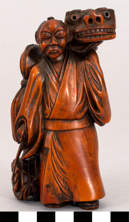 Thumbnail of Okimono: Entertainer/Dancer, Japanese Lion Dance (2006.12.0010)